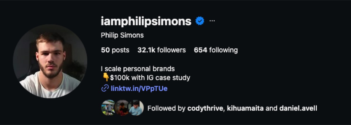 Philip Simons on Instagram