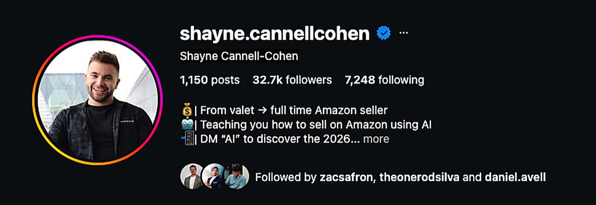 Shayne Cannell-Cohen on Instagram